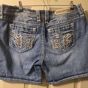 Rock Revival Light Blue Denim Shorts